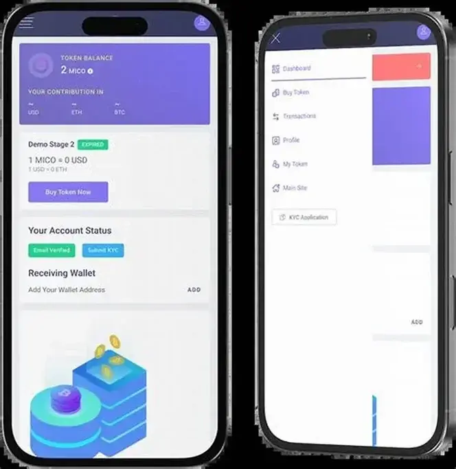 Understanding the Revenue Model Behind PinkSaleโs Crypto Success 1 "Visual representation of a decentralized launchpad platform concept featuring a rocket icon on a pink block, financial graphs, stacked tokens, and US dollar bills symbolizing fundraising, token economics, and monetization in the crypto space."