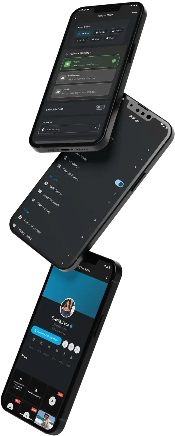 OnlyFans Clone 7 OnlyFans Clone PhoneMockup