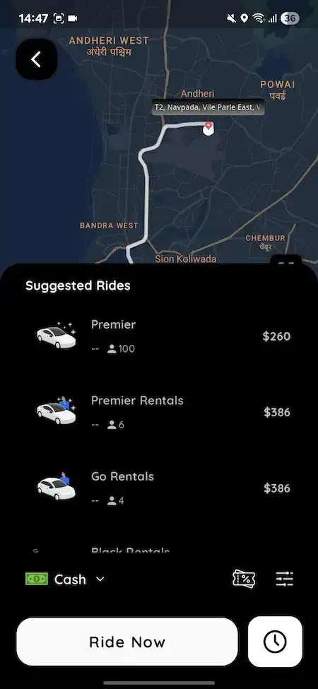 Lyft Clone 17 Lyft Clone App Screen 8