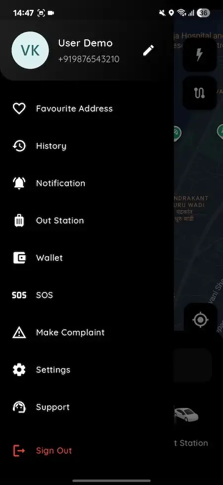 Uber Clone 19 Uber Clone App Screen 6