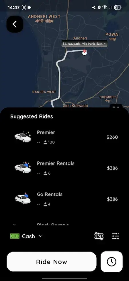 Uber Clone 17 Uber Clone App Screen 8