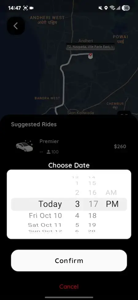 Uber Clone 16 Uber Clone App Screen 9