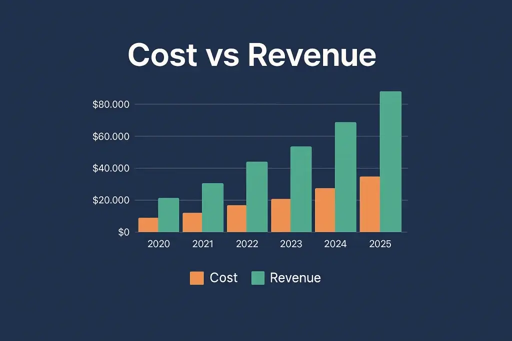 FedEx Clone Revenue Model: How FedEx Makes Money in 2026 1 cost vs revenue growthh of Fedex xlone