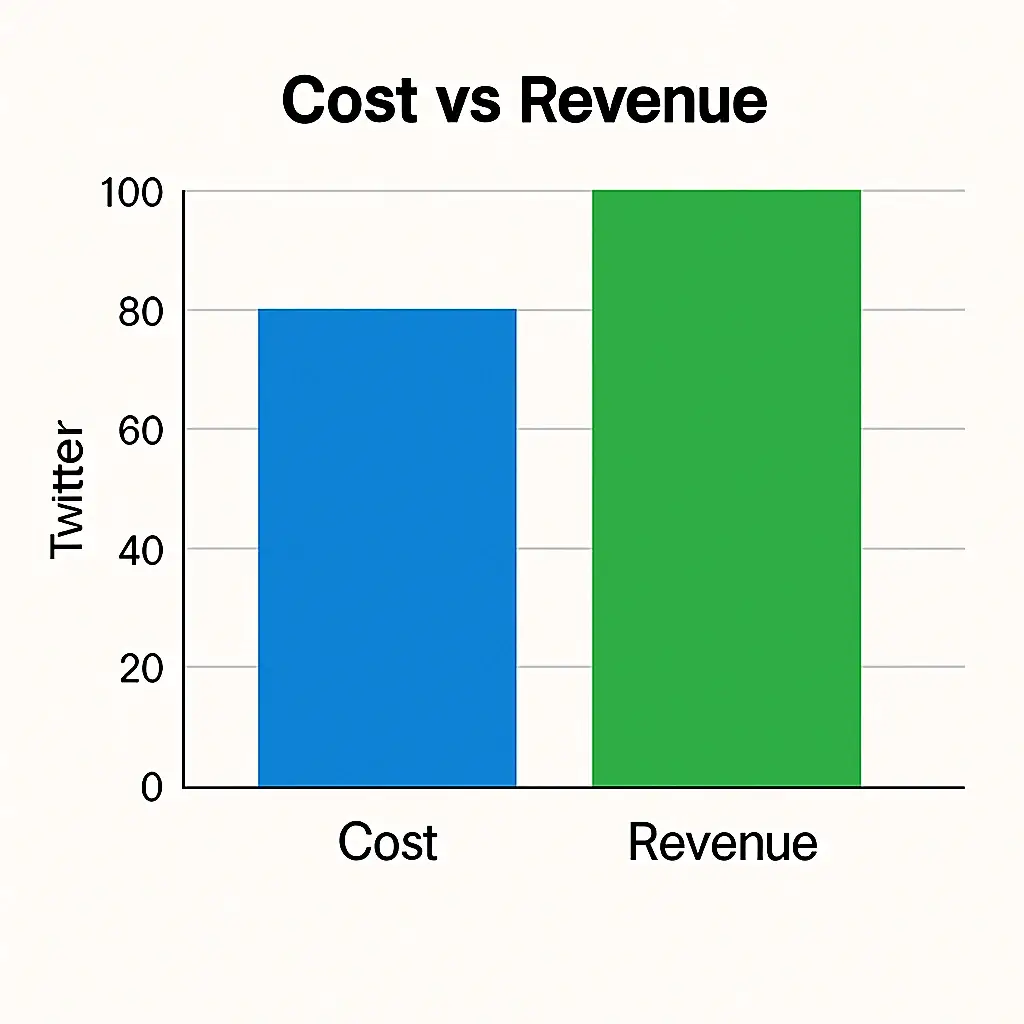 Twitter Revenue Model: How Twitter Makes Money in 2026 1 Cost vs Revenue for twitter