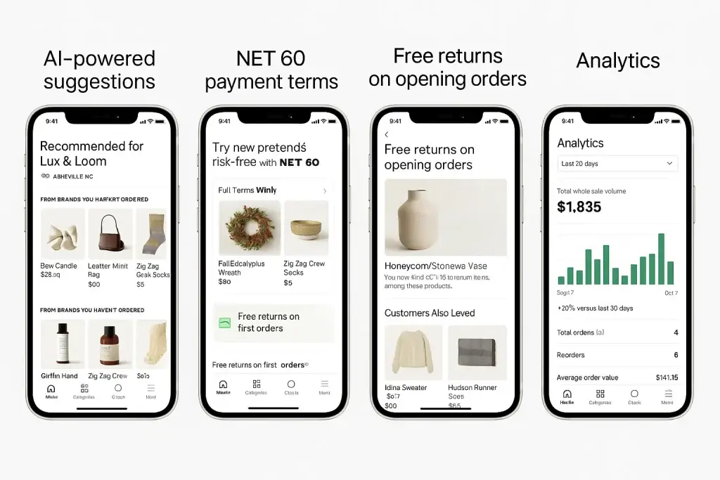 What is Faire and How Does It Work? 2 faire app feature screenshots