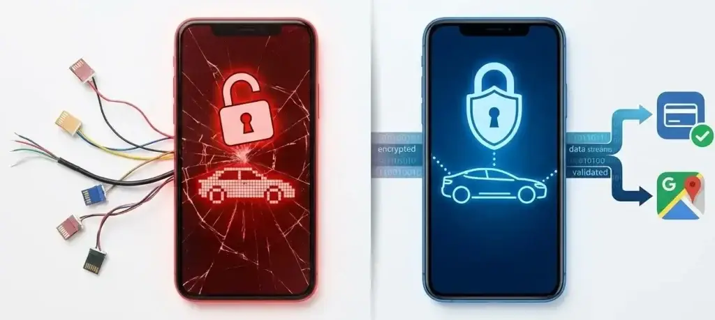 White-Label Careem App Security: Risks, Compliance & Safety in 2026 1 White-label Careem app security comparison showing insecure ride-hailing app risks versus secure encrypted mobility platform