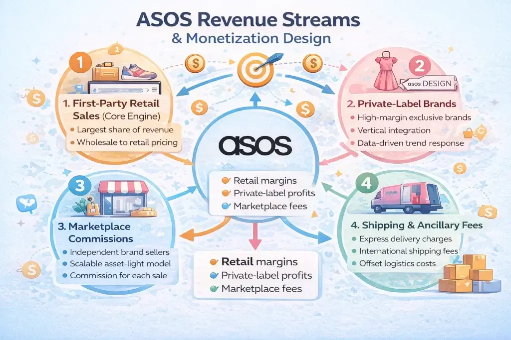 Business Model of ASOS : Complete Strategy Breakdown 2025 1 Revenue Streams and Monetization Design 27