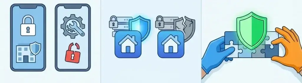 Is a White-Label AppFolio App Safe? Complete Security Breakdown 2026 1 White-label AppFolio app security concepts illustrating data protection, risk mitigation, and secure property management systems