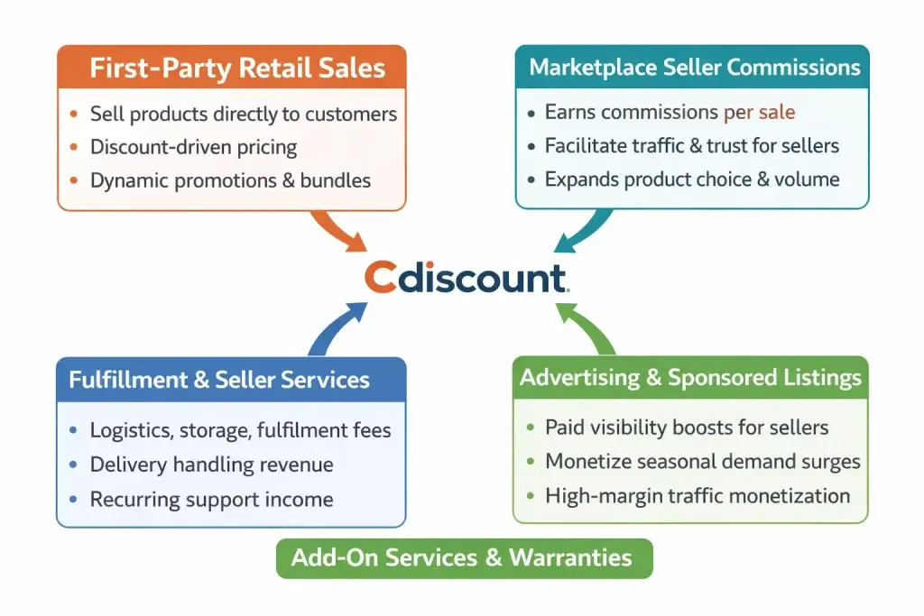Business Model of Cdiscount : Complete Strategy Breakdown 2026 1 Revenue Streams and Monetization Design 17