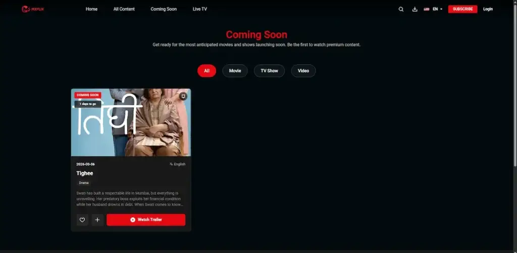 Netflix Clone 31 ComingSoon