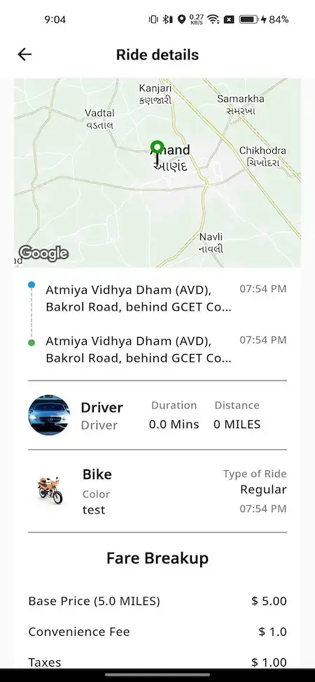 inDrive Clone 25 Indrive Clone Rider App Screen RideDetails