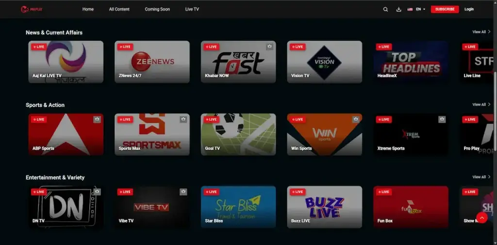 Netflix Clone 30 LiveTv