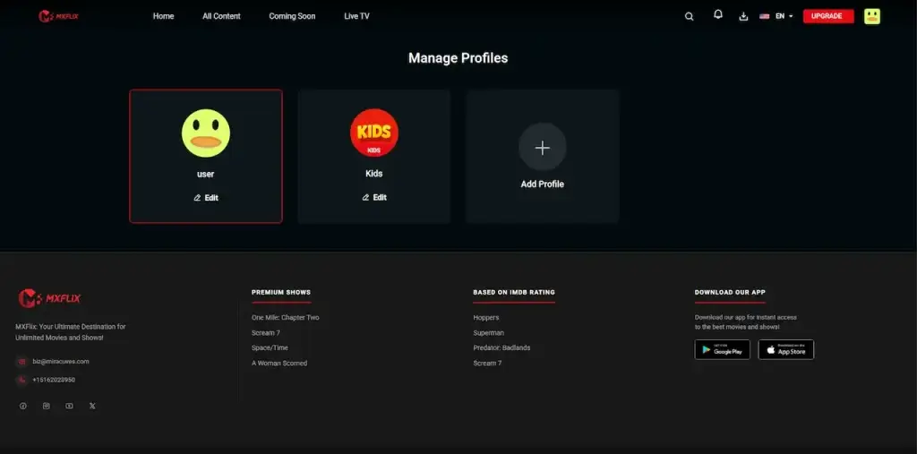 Netflix Clone 29 ManageProfiles