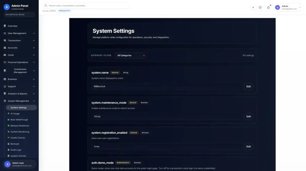 Revolut Clone 50 Revolut Clone Admin Dashboard 12
