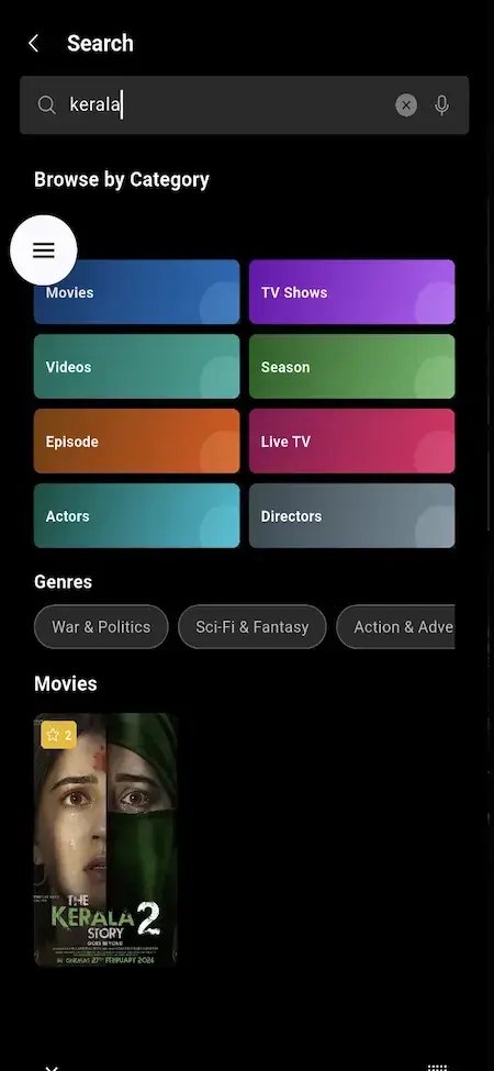 Netflix Clone 18 Search Screen