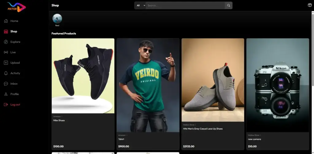 TikTok Clone 30 Shop