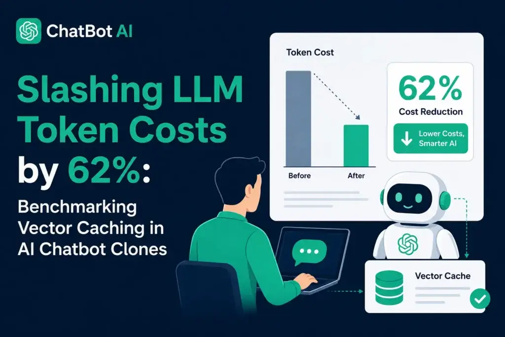 Vector caching in AI chatbot clones reducing LLM token costs by 62 percent
