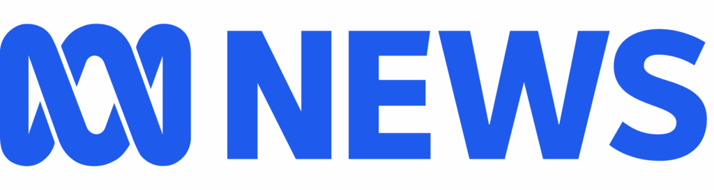 ABC News logo. The image shows the stylized blue ABC wave symbol on the left, followed by the bold blue word "NEWS" in all capital letters, set against a plain white background.