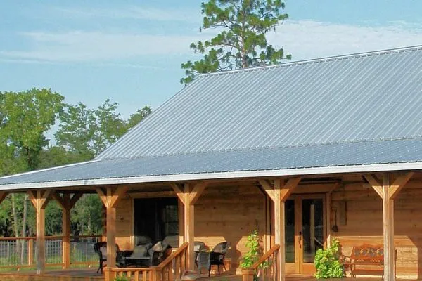 A home with a metal roofing system in Buda TX