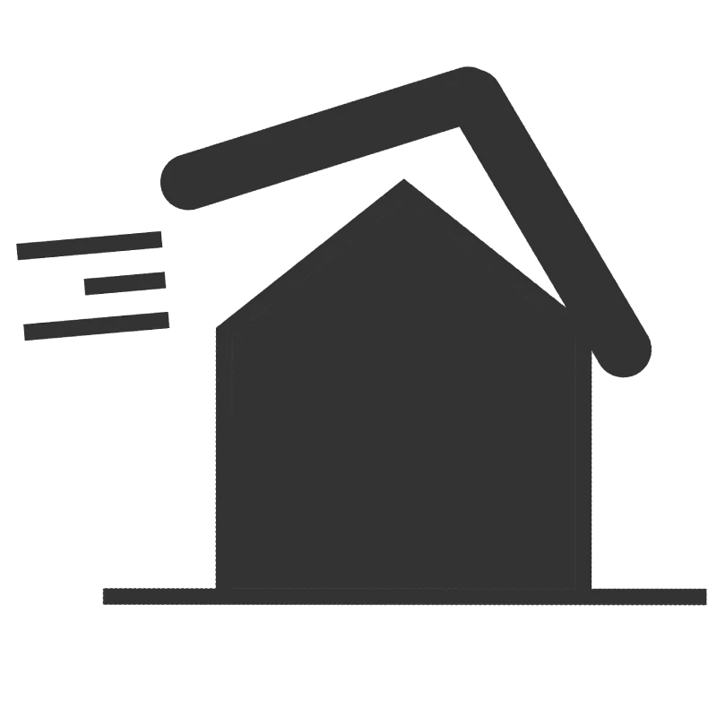 Loss in Parts of Roof