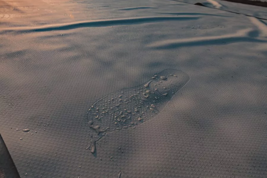 TPO covering installed on a commercial roof