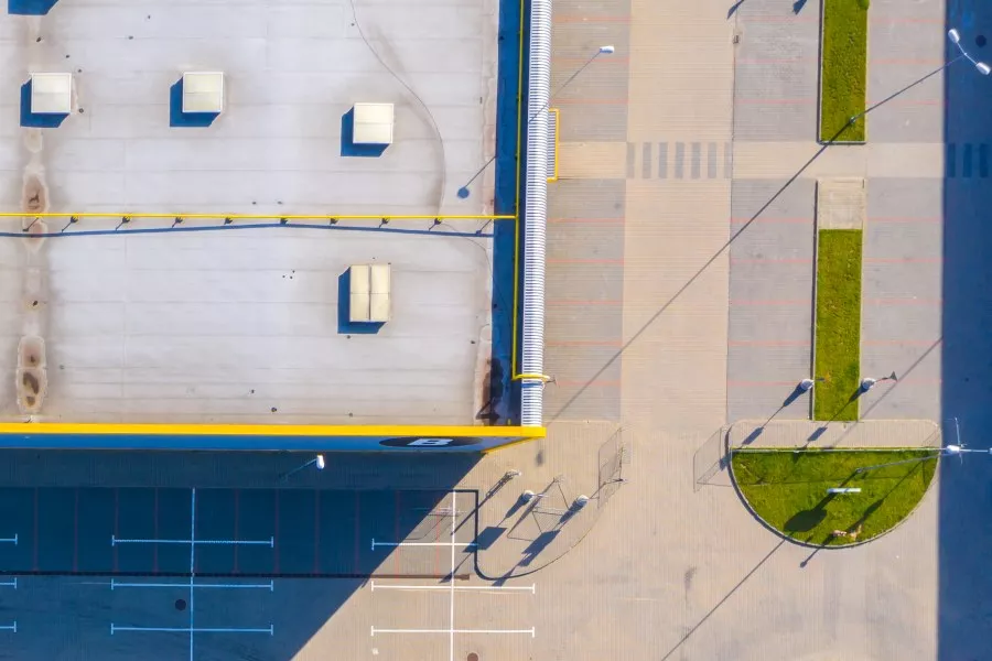 commercial flat roof