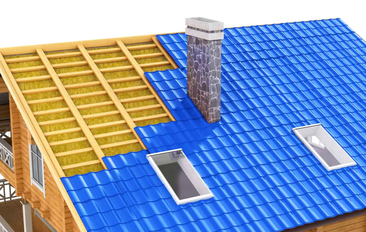 Bastrop roof services Metal roof anatomy illustration