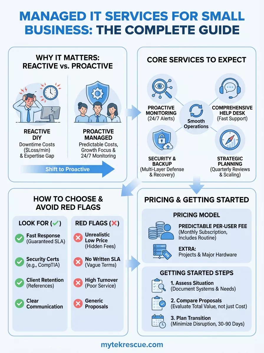 managed it services for small business infographic