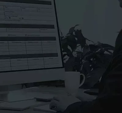 Un formulaire électronique sur un écran d'ordinateur