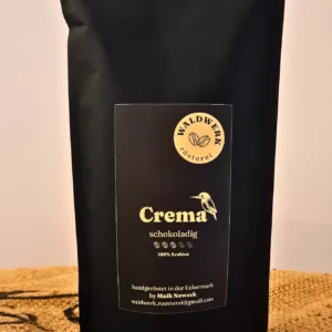 Crema - Kaffeebohnen - Gerรถstet in Lychen von der Waldwerk Rรถsterei