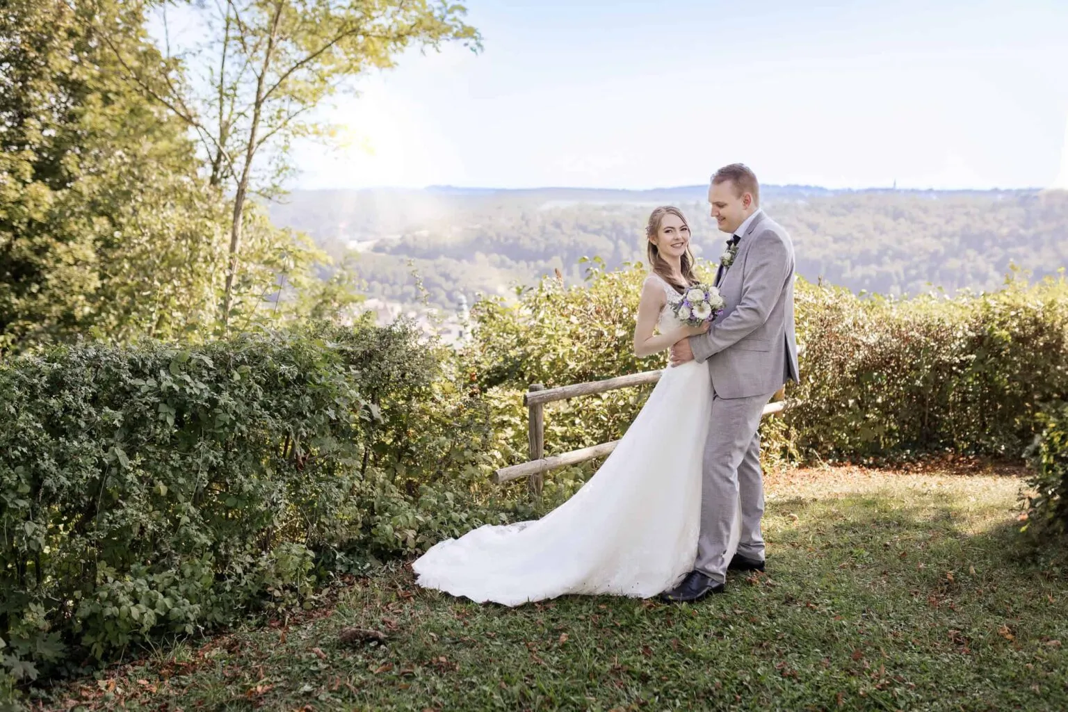 hochzeitsfotograf reportage brautpaar sonnenuntergang