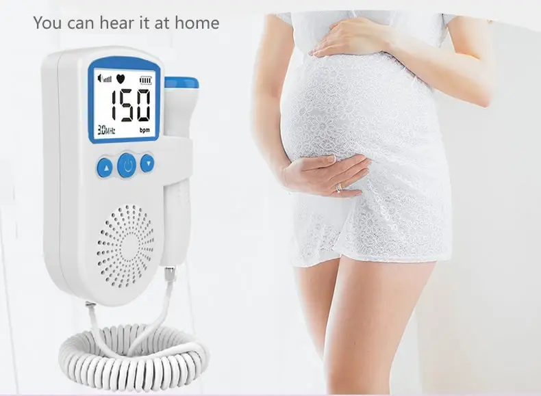 Doppler Pregnancy Fetal Baby Heart Rate Monitor