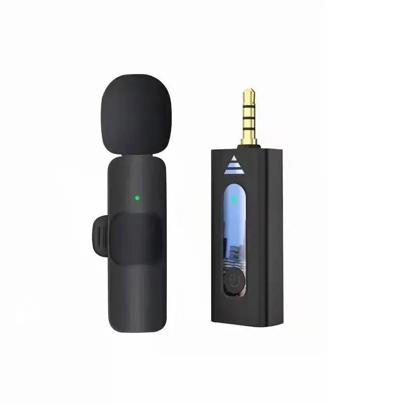 Ultimate Noise-Cancelling Wireless Microphone for Vlogging & Livestreams | 3.5mm | 2.4G | Dual Lavalier Setup