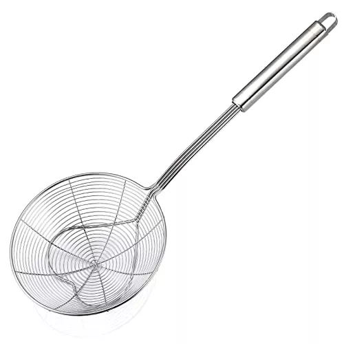 Strainer-Spoon-63-Inches-Pasta-Spoon-Strainer-with-Long-Handle-Stainless-Steel-Eisinly-Kitchen-Frying-Utensil-Food-Strainer-Skimmer-Spoon-for-Cooking