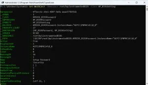 Get HP BIOS Settings Using PowerShell
