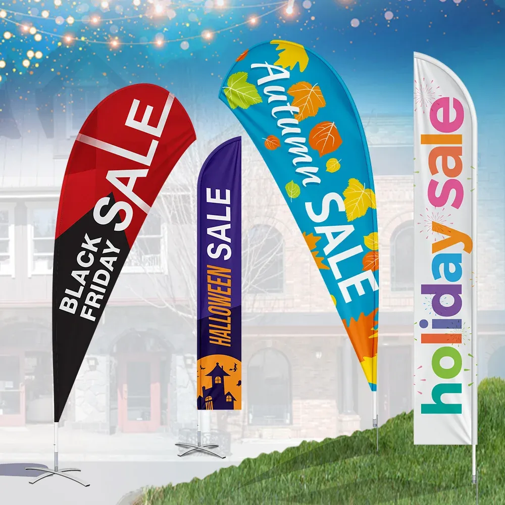 4 flags made in printing service in hialeah