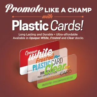 three plastic cards from printing services in hialeah