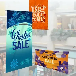 three banner from printing services in hialeah