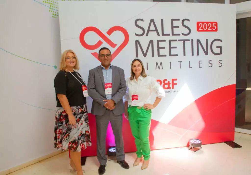 P&F Brazil team members standing for a photo at the 2025 Sales Meeting