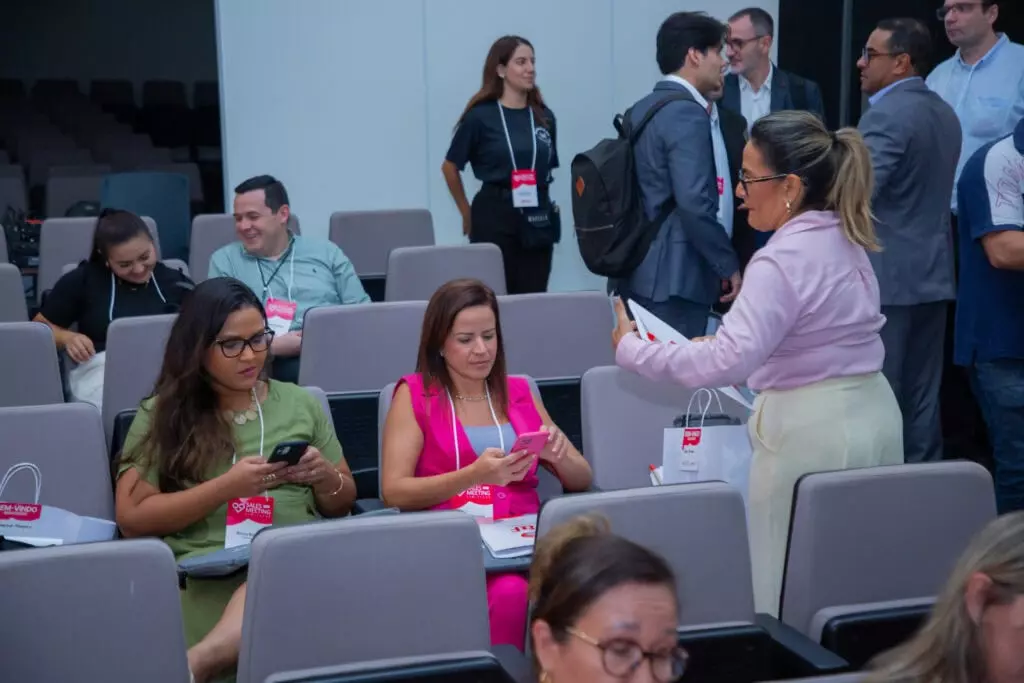 P&F Brazil team members listening to a presentation at the 2025 Sales Meeting