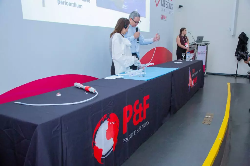 P&F Brazil team members giving a demonstration at the 2025 Sales Meeting