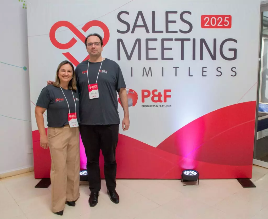 P&F Brazil team members standing for a photo at the 2025 Sales Meeting