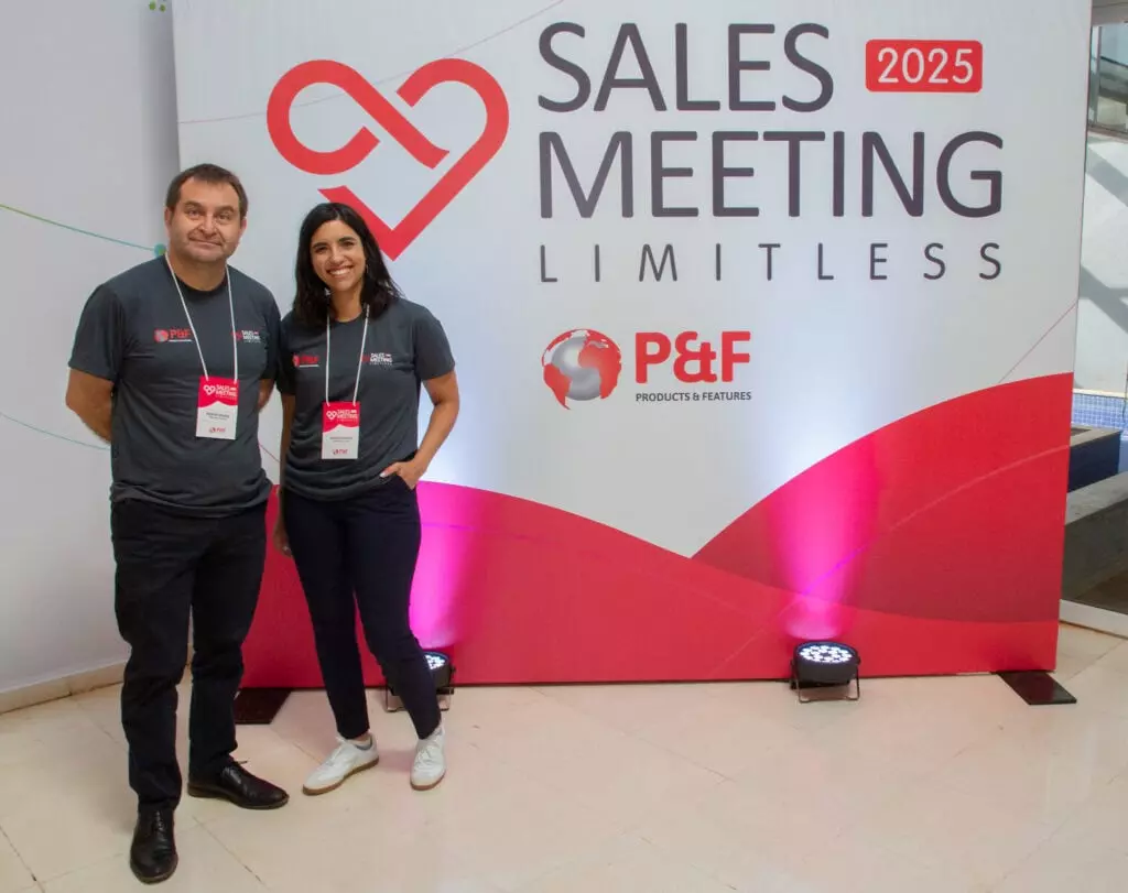 P&F Brazil team members standing for a photo at the 2025 Sales Meeting