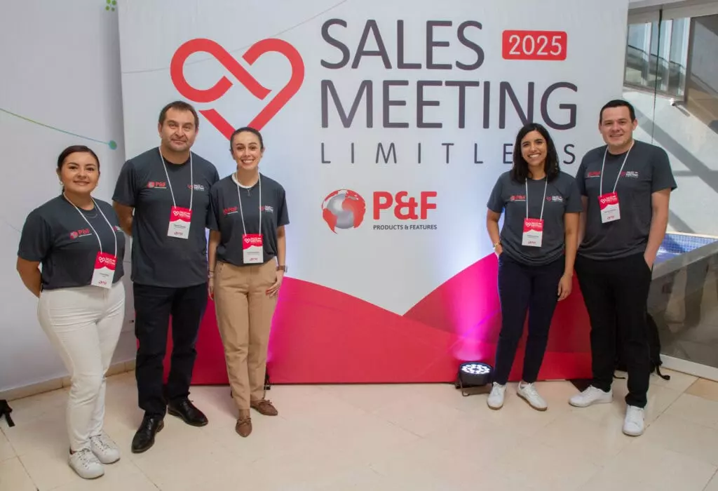 P&F Brazil team members standing for a photo at the 2025 Sales Meeting