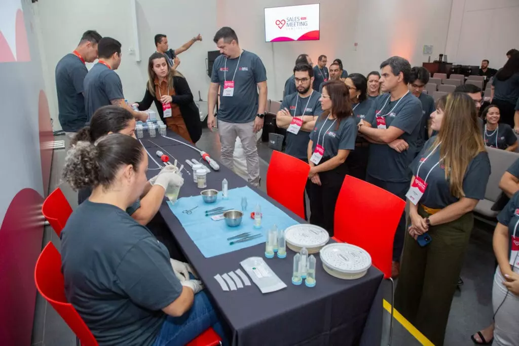 P&F Brazil team members watching a demonstration at the 2025 Sales Meeting