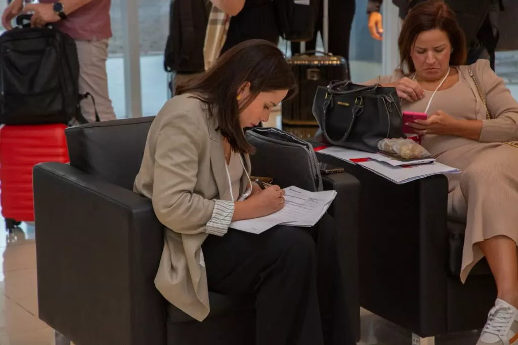 P&F Brazil team members taking notes at the 2025 Sales Meeting