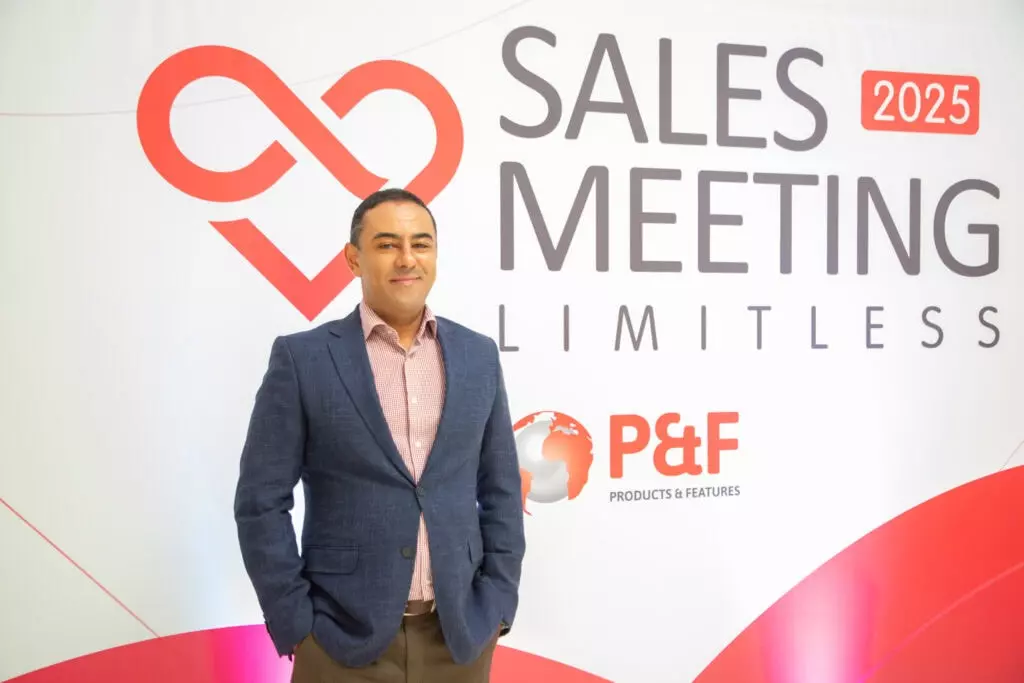 P&F Brazil team member standing for a photo at the 2025 Sales Meeting