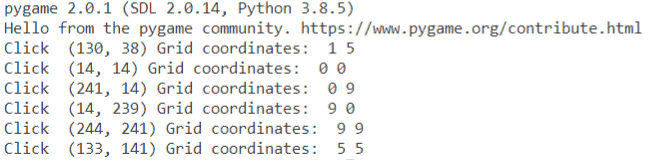 Python pygame grid 2 Python pygame grid