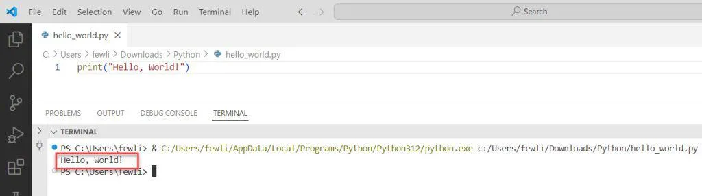 python hello world program visual studio python hello world program visual studio