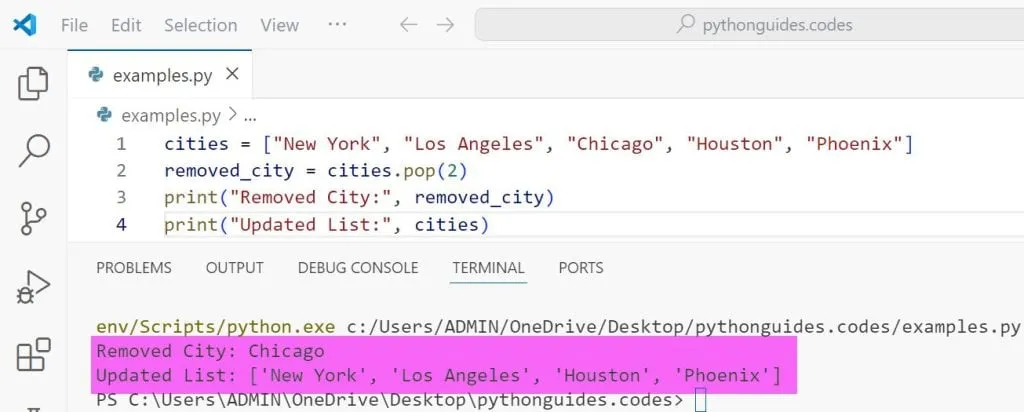 Use the Python pop Function Use the Python pop() Function